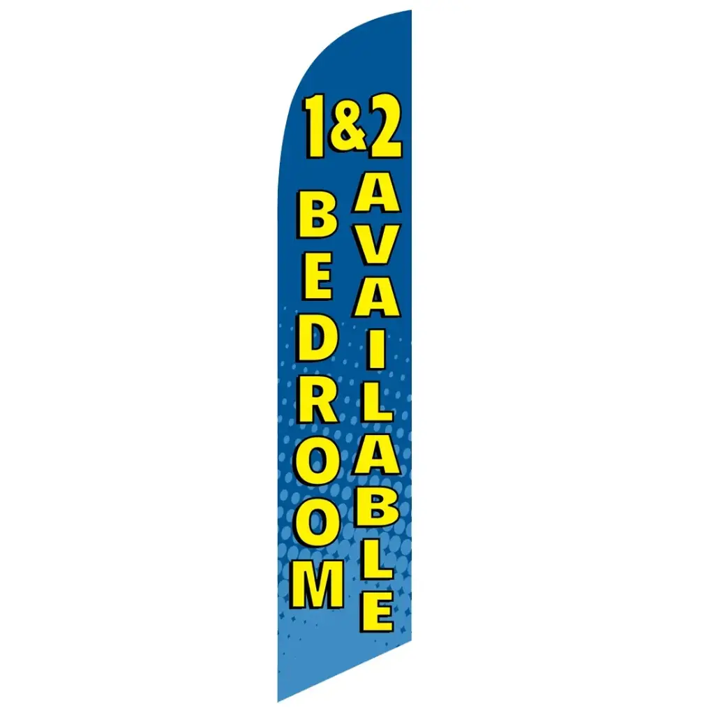 1 & 2 Bedrooms Available Banner Flag