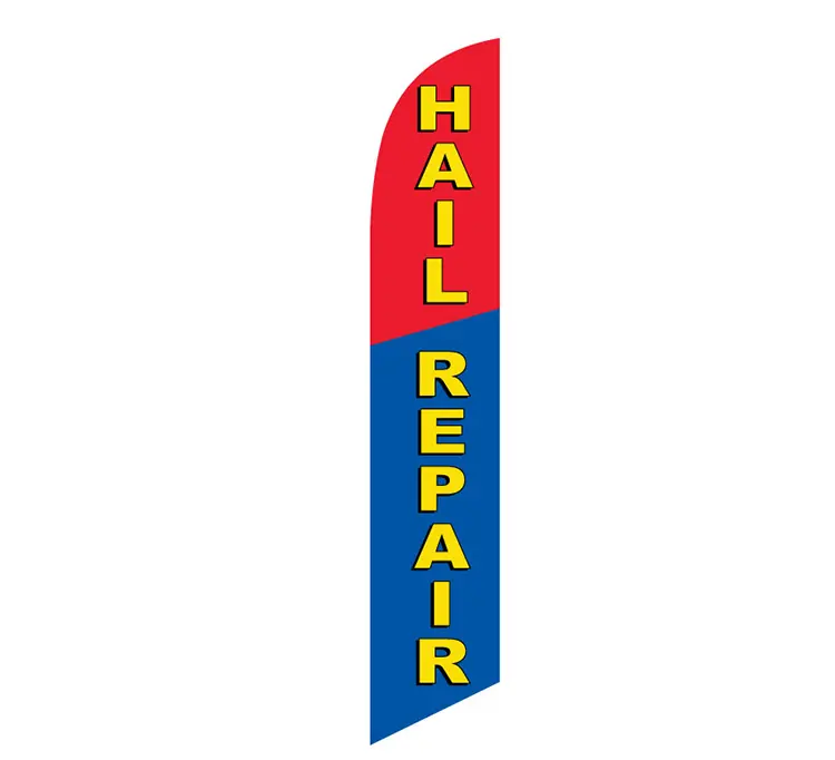 Hail Repair Banner Flag
