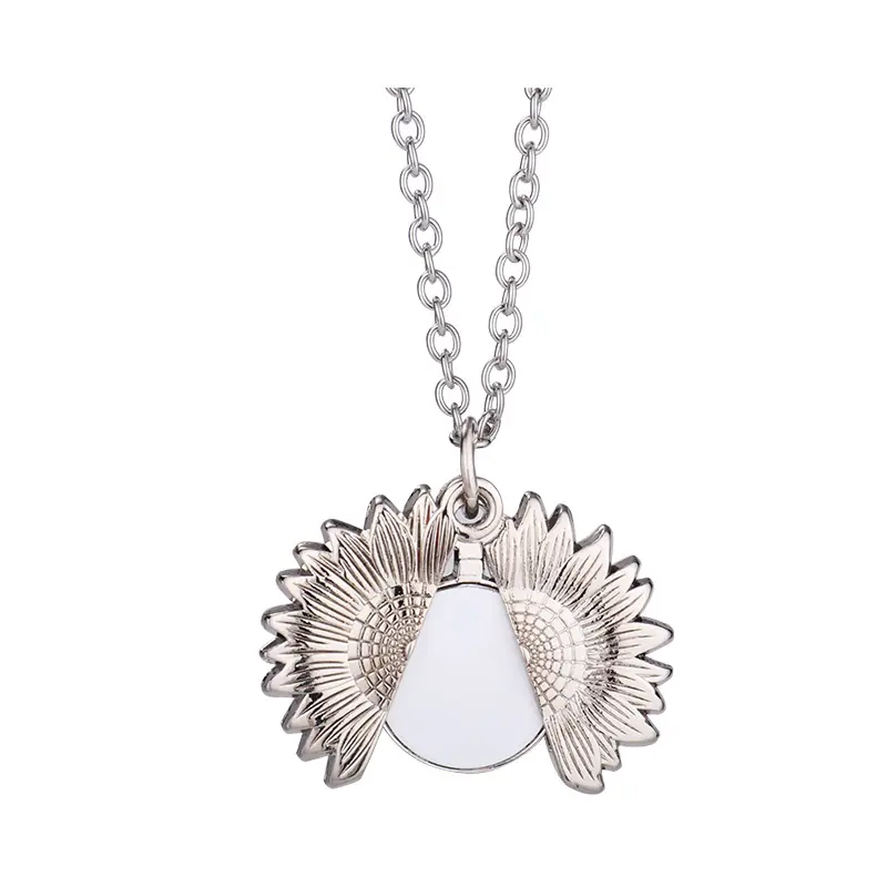 Locket Pendant Sunflower | Sublimation blanks