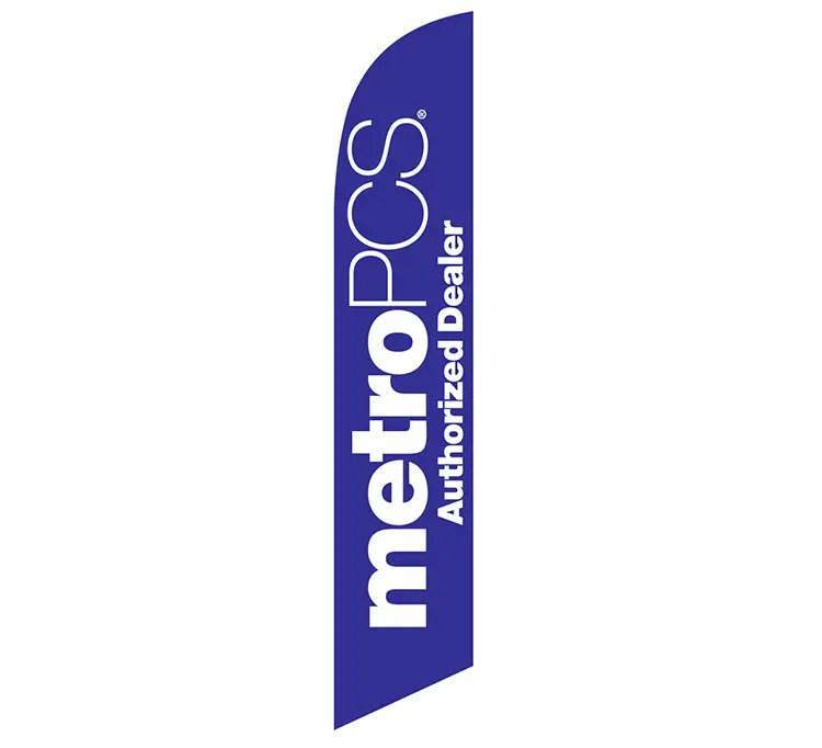Metro PSC Authorized Dealer Purple Banner Flag
