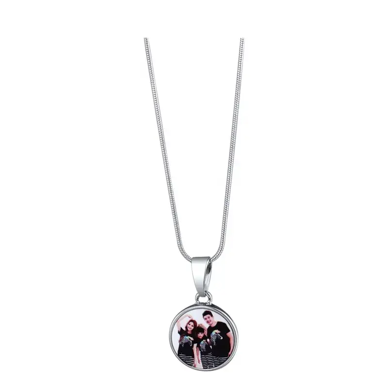 Round Snap Button Necklace | Sublimation Blanks