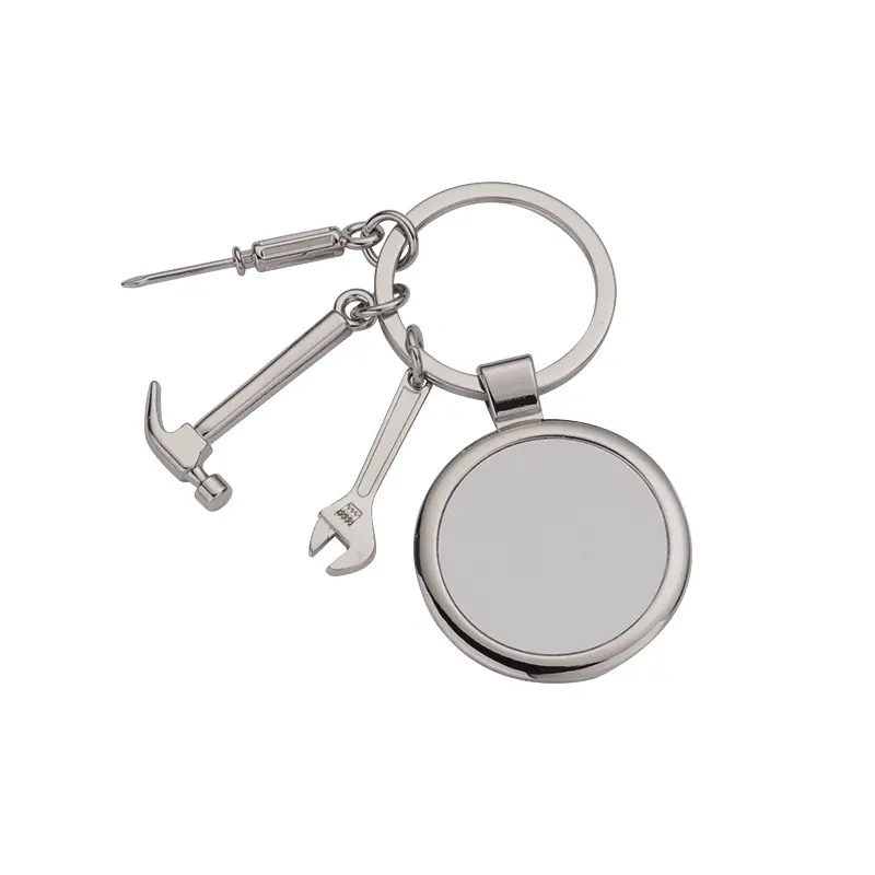 Round Tool Keychains Hammer Screwdriver Wrench | Sublimation Blanks