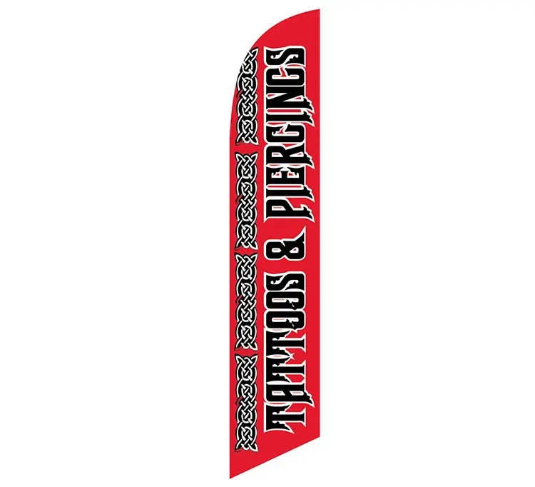 Tattoos & Piercings Banner Flag