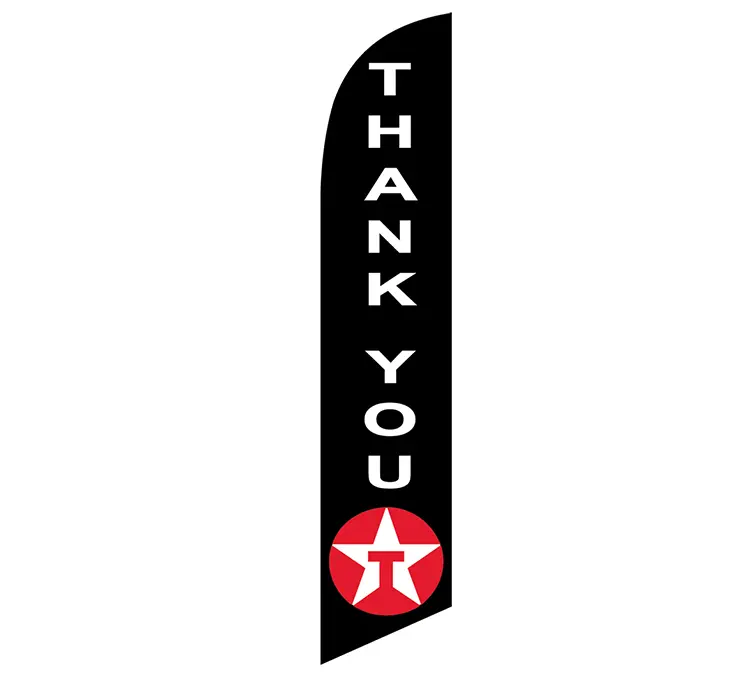 Texaco Thank You Banner Flag