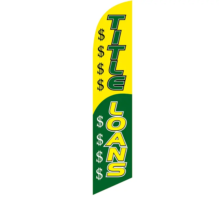 Title Loans Banner Flag