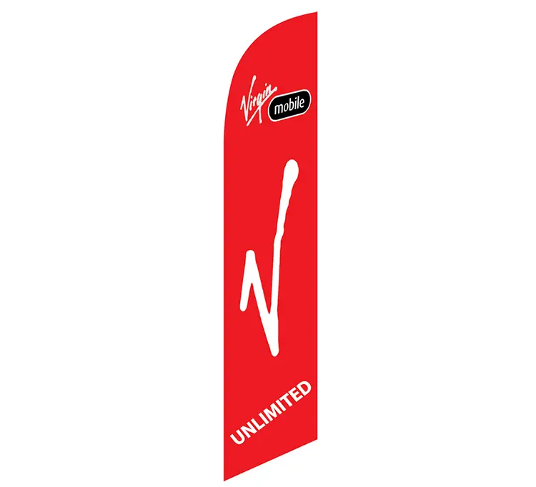 Virgin Mobile Unlimited Banner Flag