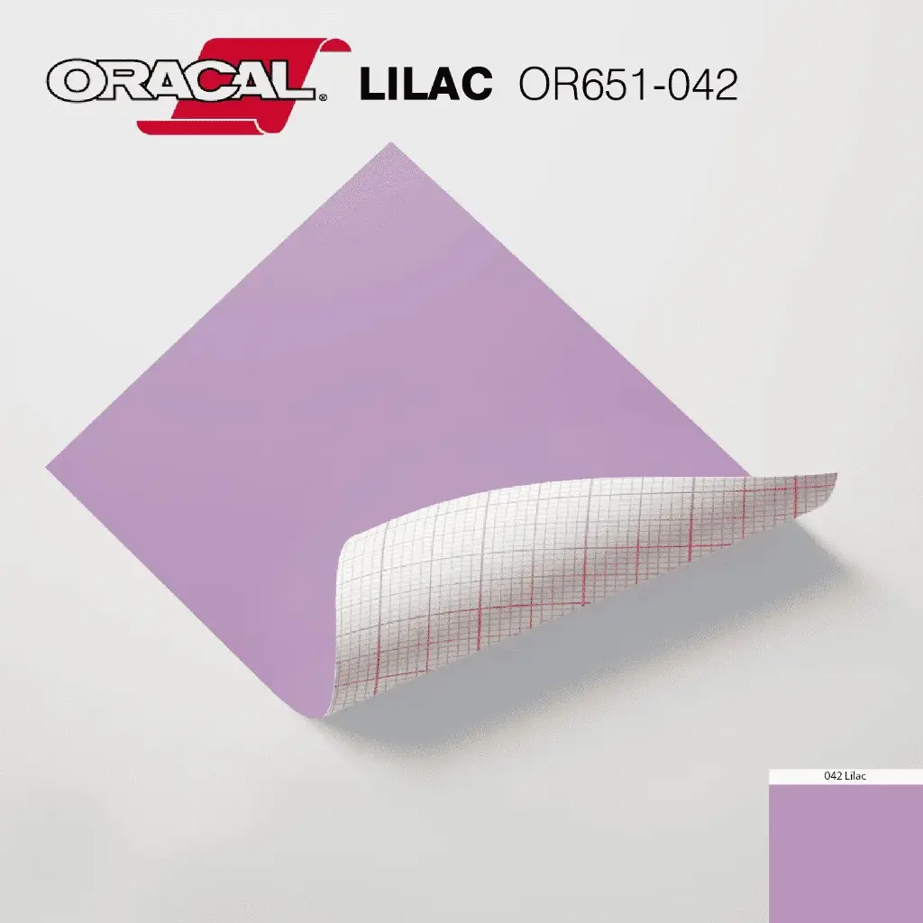 [PFV-040347] Oracal 651G-042 Lilac | Permanent Glue Vinyl 24″ (Foot)