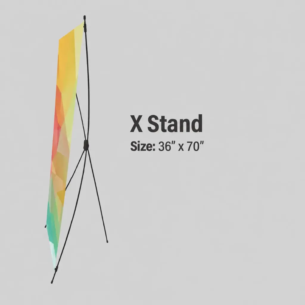 X Banner Stand 36” x 70”
