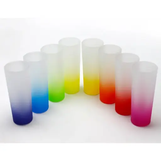 3oz Shot Glass Gradient Color | Sublimation Blanks