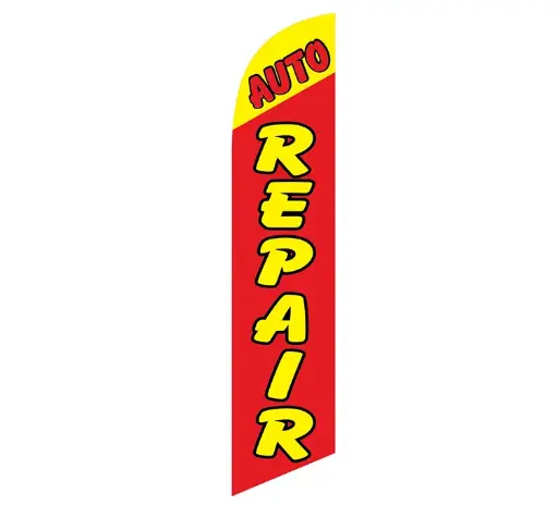 Auto Repair Banner Flag