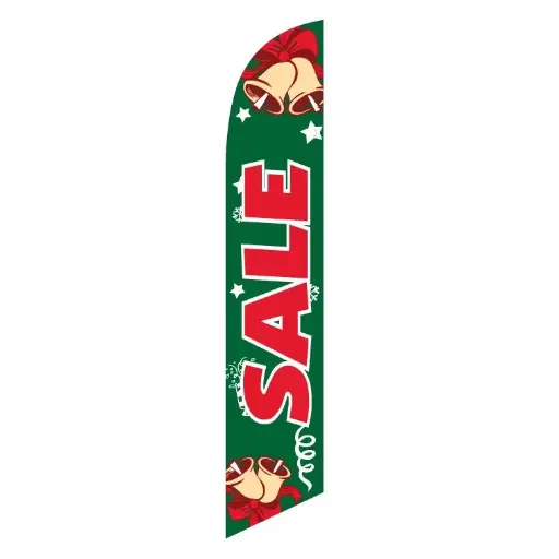 Bells Holiday Sale Banner Flag