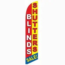 Blinds and Shutters Sale Banner Flag