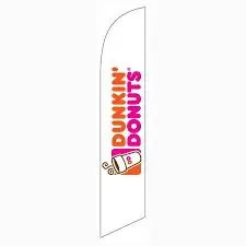 Dunkin’ Donuts Banner Flag white