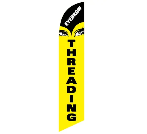 Eyebrow Threading Banner Flags