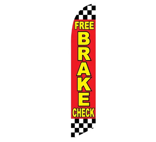 Free Brake Chek Banner Flag