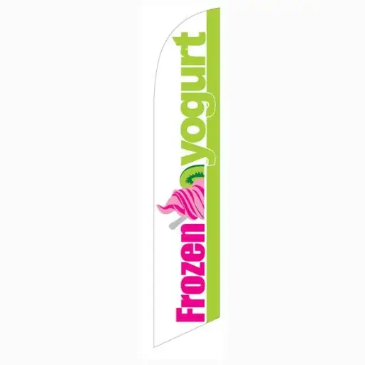 Frozen Yogurt Banner Flag