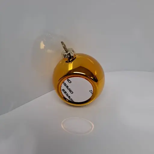 Gold Christmas Tree Balls Plastic | Sublimation Blanks