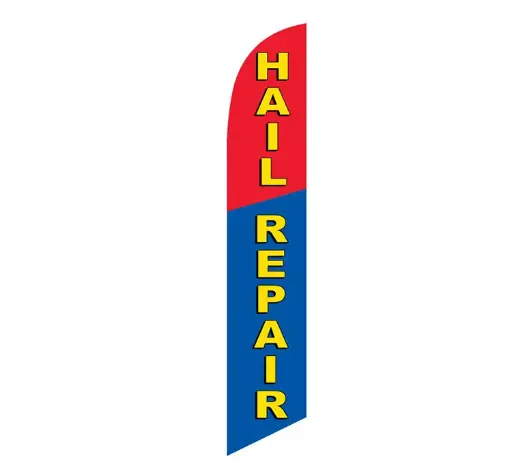Hail Repair Banner Flag