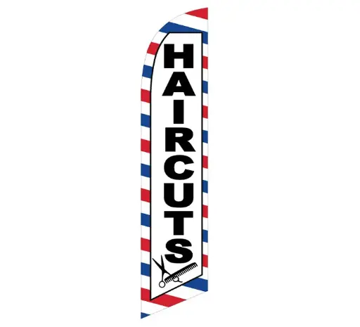 Haircuts Banner Flag