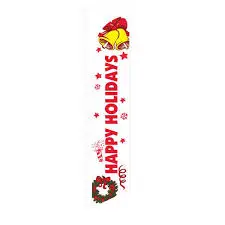 Happy Holidays Banner Flag Bells