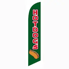 Hot Dogs Banner Flag