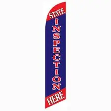 Inspection Banner Flag Blue