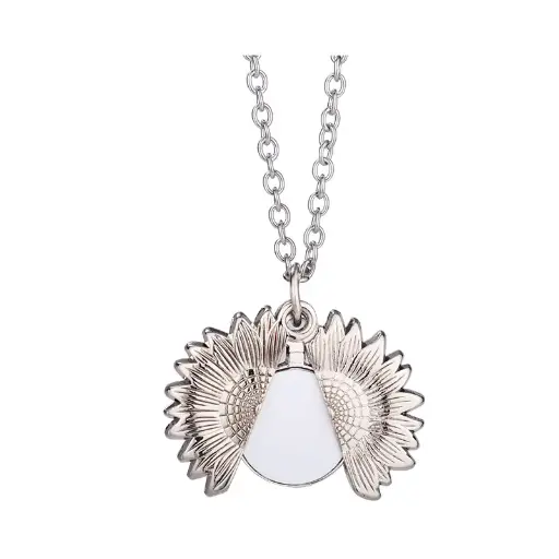 Locket Pendant Sunflower | Sublimation blanks