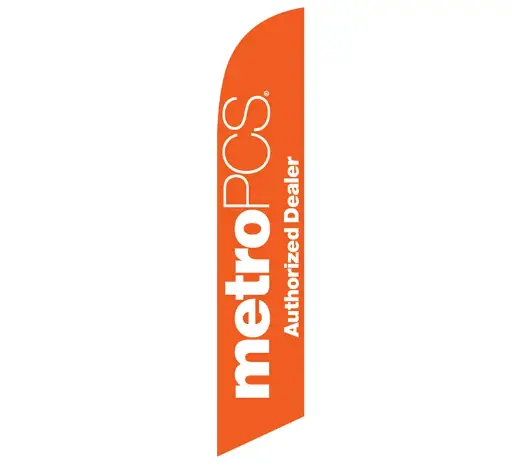 Metro PSC Authorized Dealer Orange Banner Flag