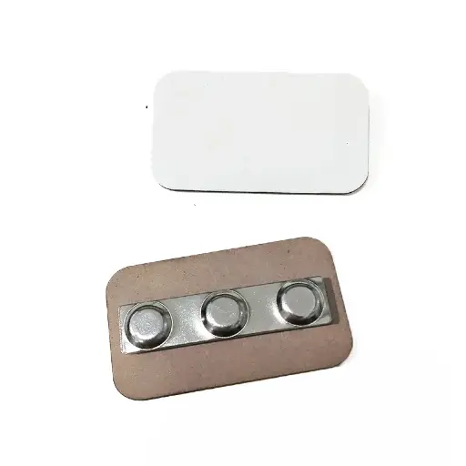 Name tag badge magnetic wood | Sublimation blanks