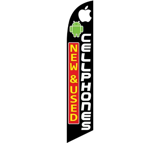 New & Used Cellphones Banner Flag