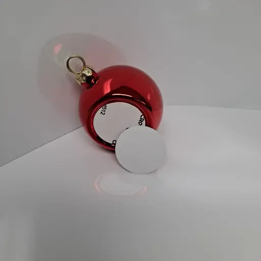 Red Christmas Tree Balls Plastic | Sublimation Blanks