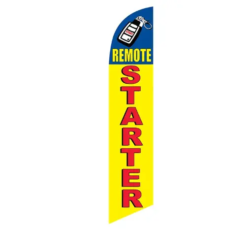 Remote Starter Banner Flag
