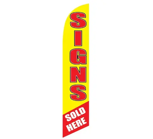 Signs Sold Here Banner Flag