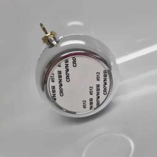 Silver Christmas Tree Balls Plastic 3,5" | Sublimation Blanks