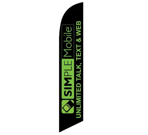 Simple Mobile Unlimited Talk Text and Web Banner Flag