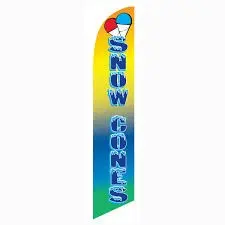 Snow Cone Banner Flag