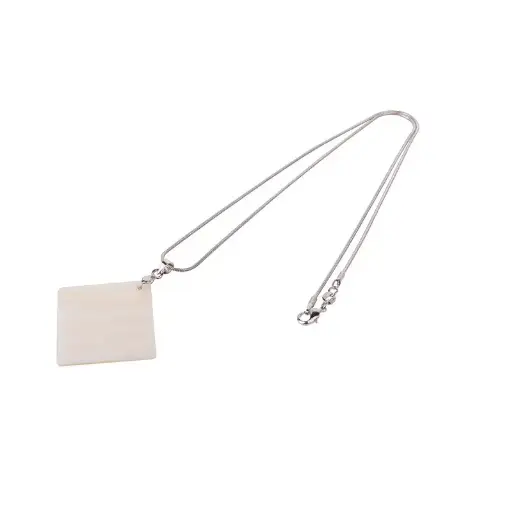 Square Shaped Shell Necklace | Sublimation Blanks