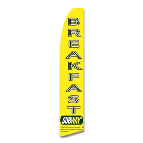 Subway Breakfast Banner Flag