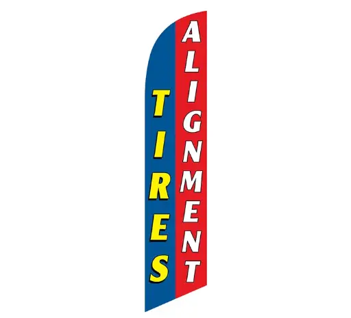 Tires and Alignment Banner Flag