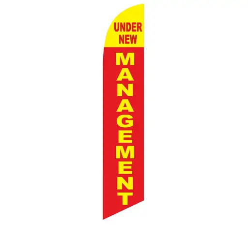 Under New Management Banner Flag