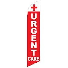 Urgent Care Banner Flag red