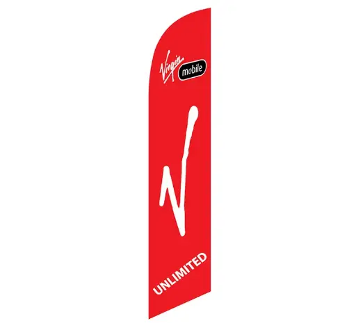 Virgin Mobile Unlimited Banner Flag