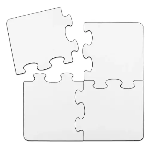 MDF Puzzle 4 pcs | Sublimation Blank